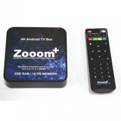 Zooom+ HD Android Multimedia Box 2GB RAM / 16GB ROM (Mali Chipset)- with Service Support