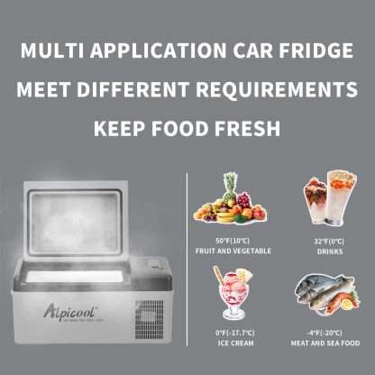 Portable car refrigerator