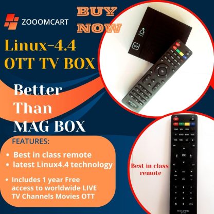 BUY NOW! Linux 4.4 OTT TV BOX with 1 Year Service Support